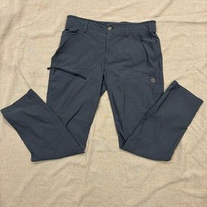 Eddie Bauer Sport Shop Gray Hiking Pants Outdoors Activewear Stretch